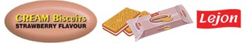 cream biscuit straberry flavour